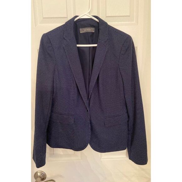 The Limited Polka Dot Blazer Navy Blue Size Medium - Picture 1 of 4